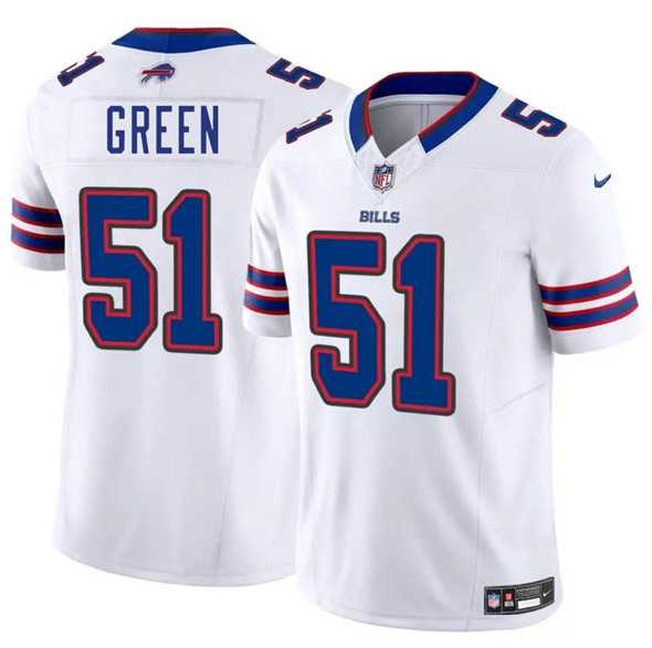 Men & Women & Youth Buffalo Bills #51 Kendrick Green White 2025 F.U.S.E. Vapor Untouchable Limited Stitched Jersey